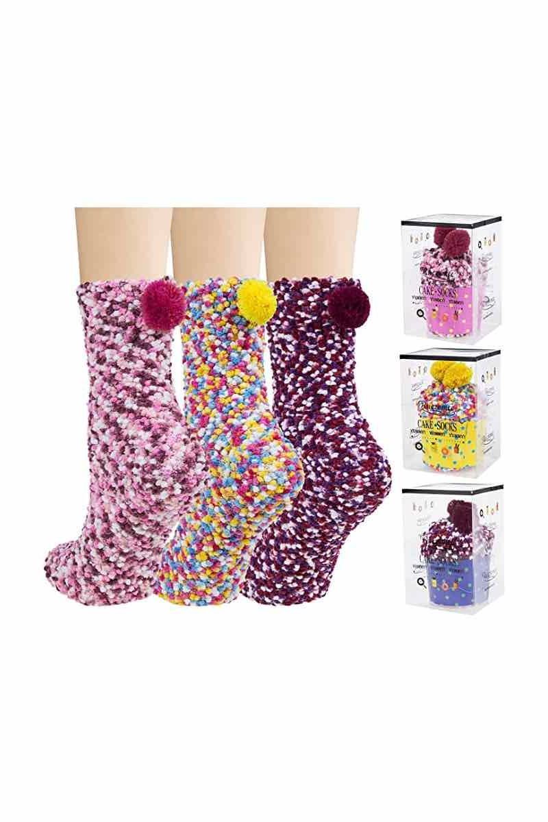 Dosoni Womens Fuzzy Socks Super Soft Fluffy Socks Cozy Warm Home Sleeping  Winter Socks
