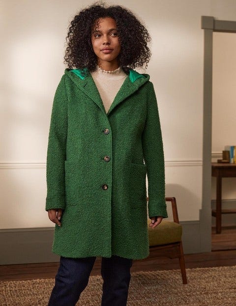 Cambridge Textured Coat - Conifer