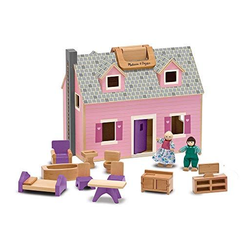 Fold and Go Wooden Dollhouse