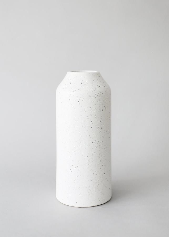 Get the Look: Speckled White Ceramic Vase