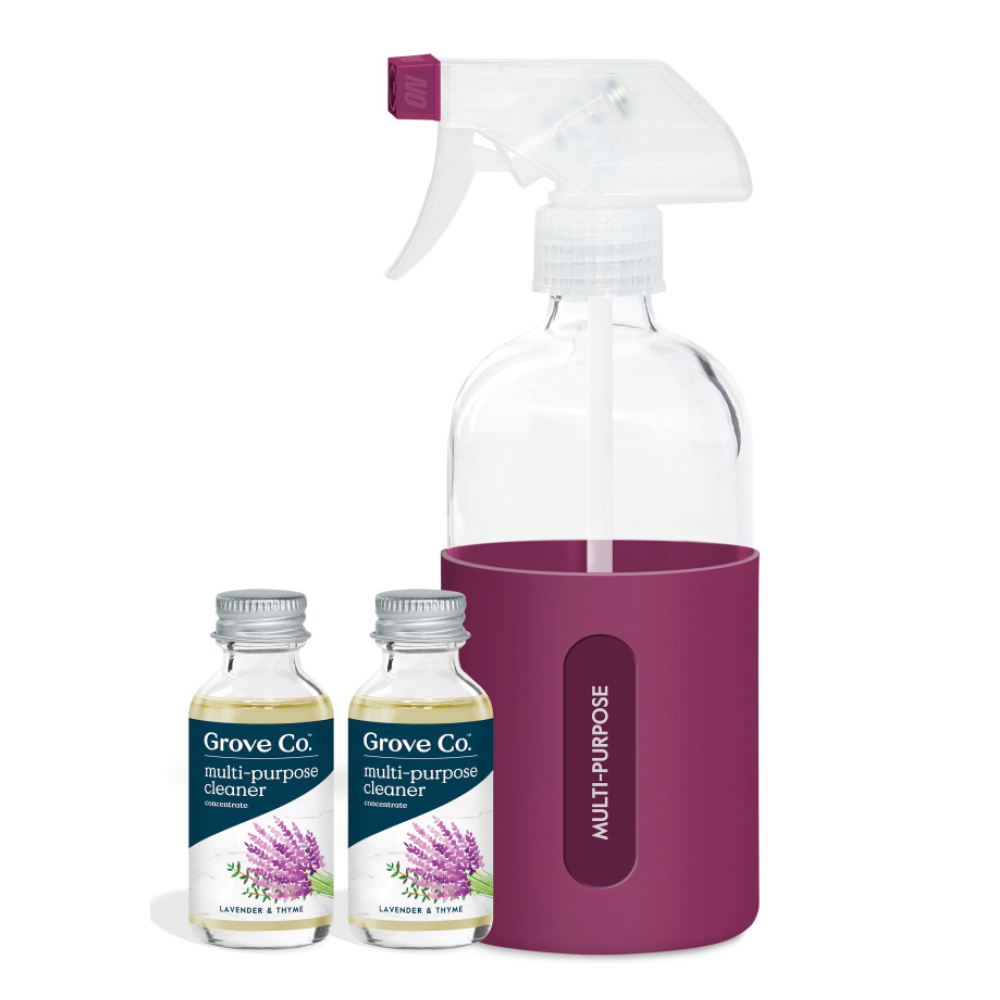 Multi-Purpose Cleaner Concentrate + Twist & Slide Glass Spray Bottle