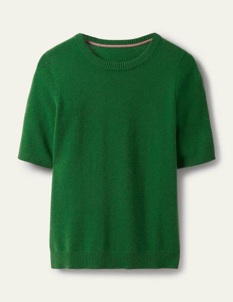 Cashmere Knitted Top - Emerald Green