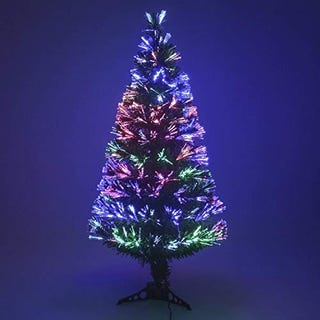 Multicolour Changing Lights 4ft Fibre Optic Tree