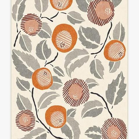 Hana Tiger Orange Rug Hana Tiger Orange Rug