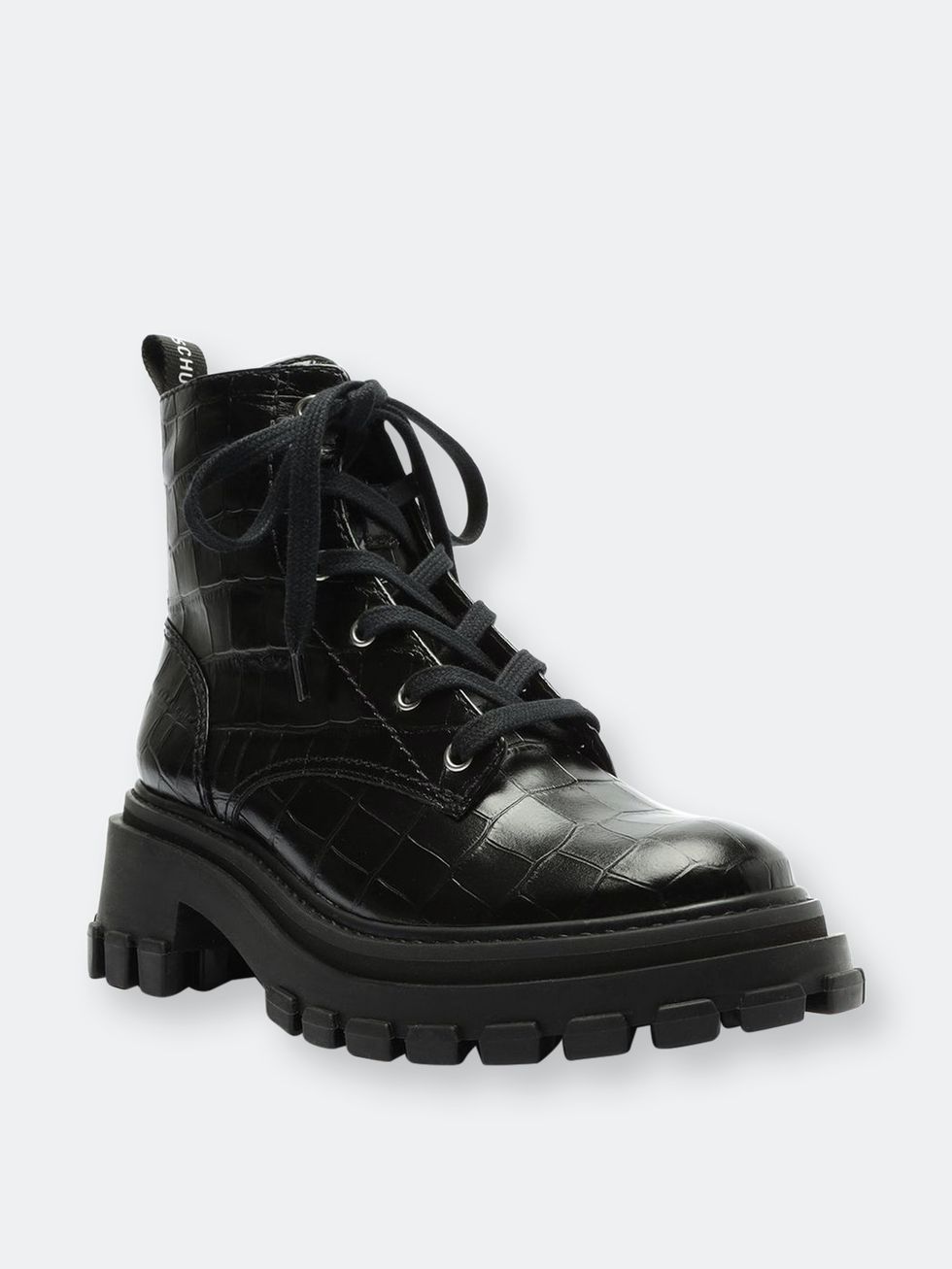 軍靴推薦#7：Schutz 鱷魚紋皮靴