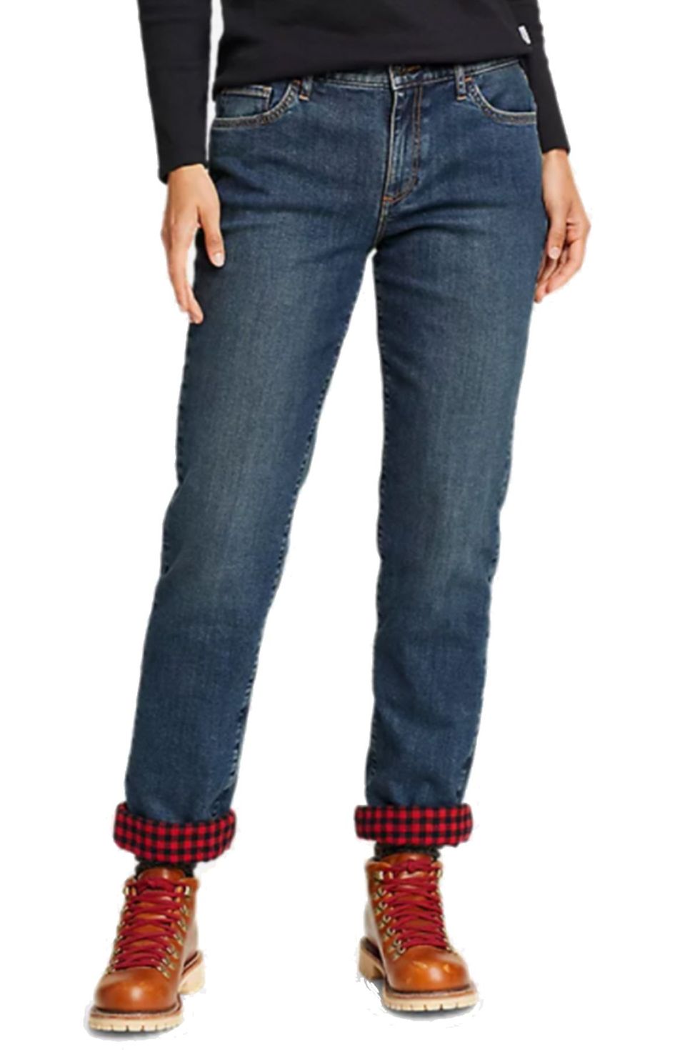 Eddie Bauer Women's Revival High Rise Fleece-Lined Jeans