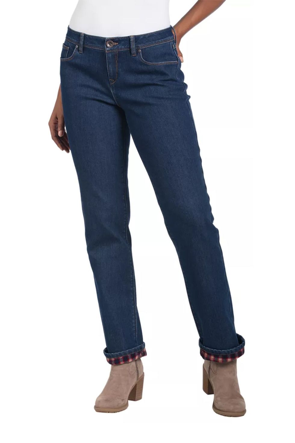 Women's Slim Fit Fleece-Lined Jeans