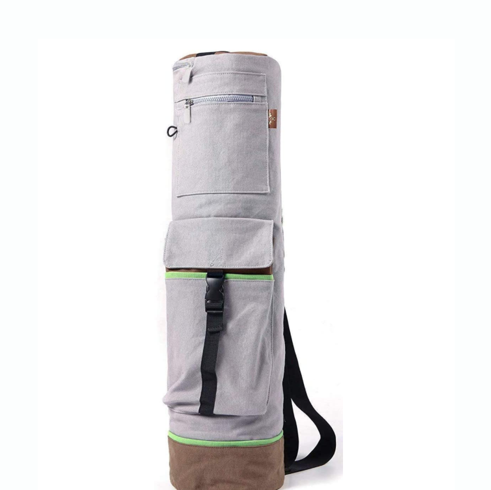 Black Waterproof Yoga Mat Mesh bag with strap- Pilates & yoga Mat Carrier