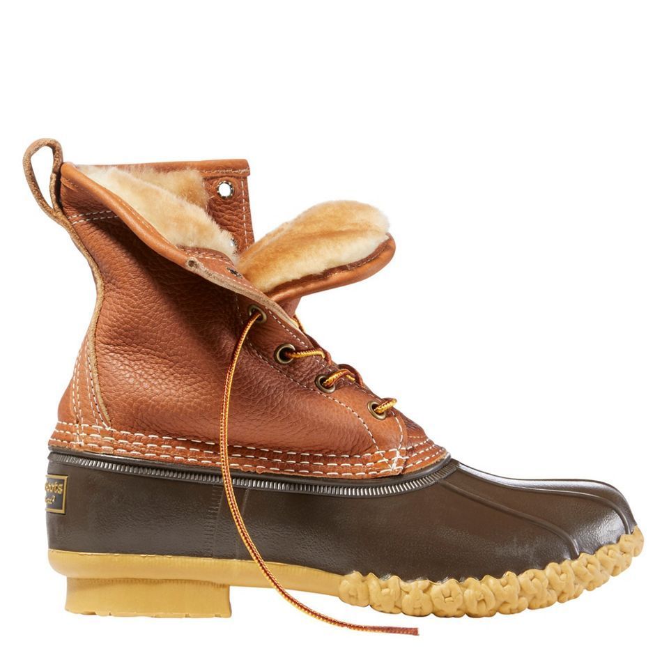 Shearling-Lined Bean Boots