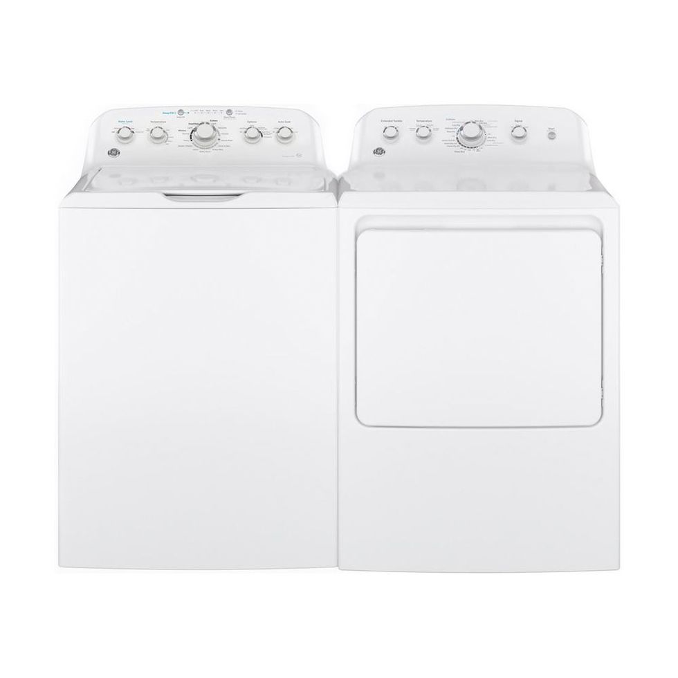 GE High-Efficiency 4.5-Cubic-Foot Top-Load Washer and Dryer Set