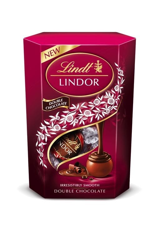 Lindt LINDOR Double Chocolate Truffles 200g