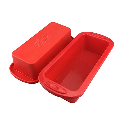 SILIVO Silicone Bread and Loaf Pan, Set of 2 