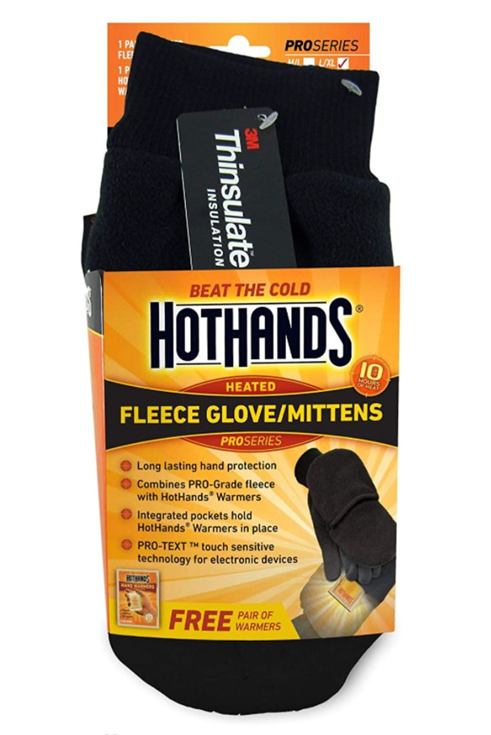 Hot Hands Heatmax Heated Fleece Mittens