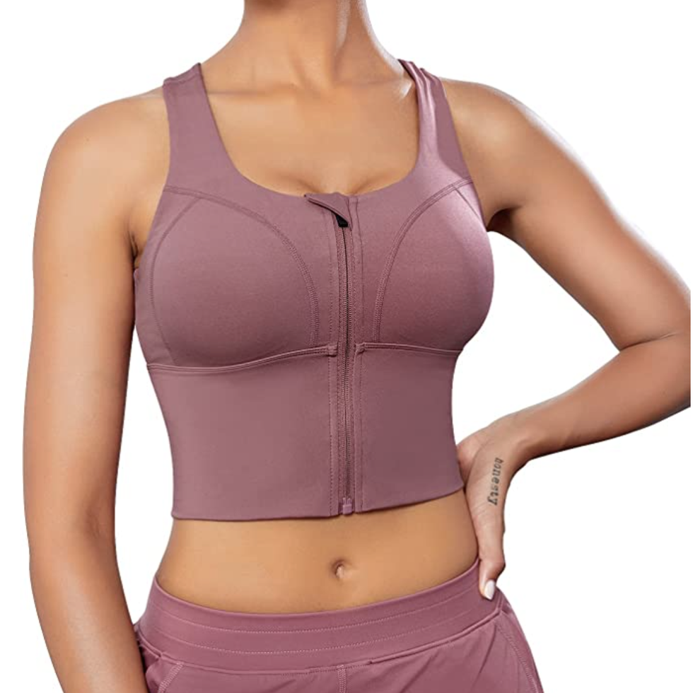 Advantages of wearing front closure bra  Bra, Front closure sports bra,  Zipper sports bra