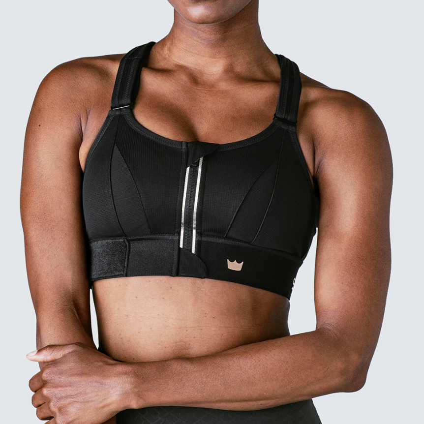 VSX High Impact Double Support Sports Bra 34B - Zip Front Closure