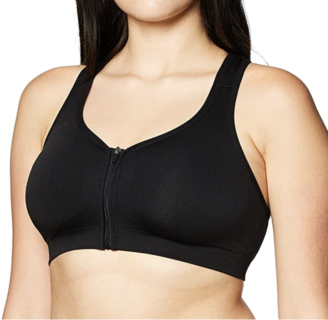 Zip Front Seam Free Bra