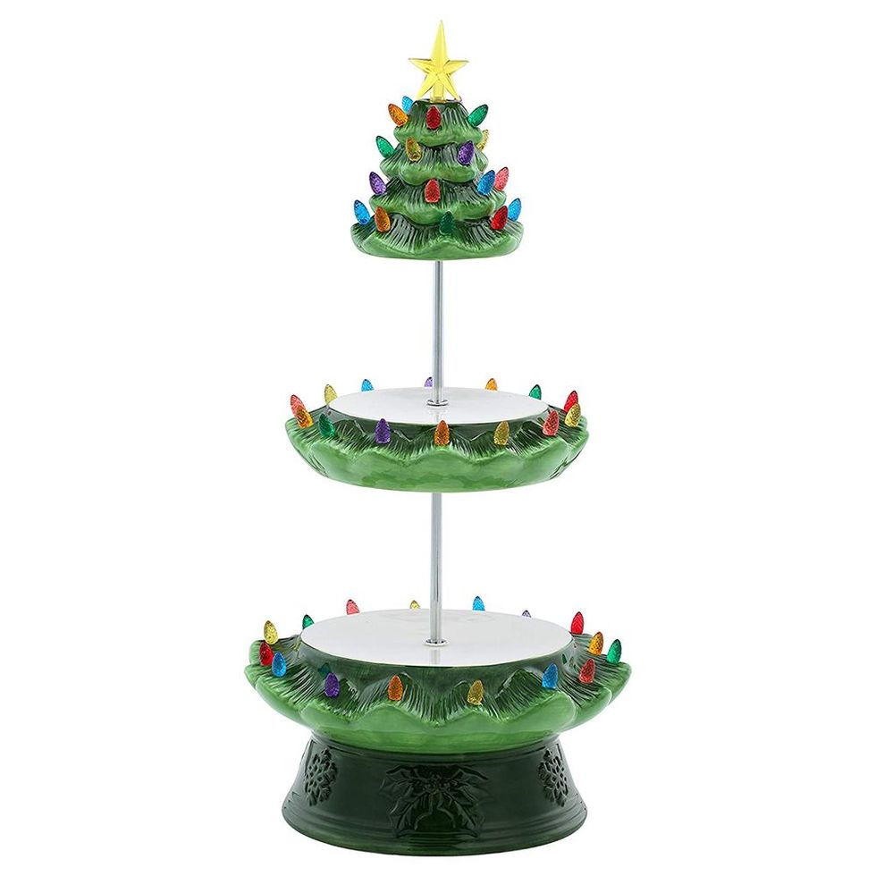 Green Tiered Tree Stand