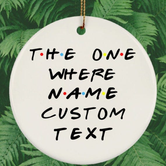 Personalized 'The One Where' Ornament 