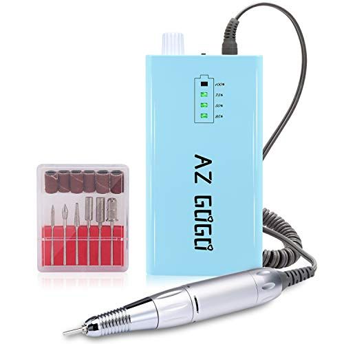 Buy KARITE 35000RPM Professional Nail Drill, Portable Nail File for Acrylic  Nail Art, Cordless Electric Nail Drill Kit with 24H Working Time, Coreless  Motor and 12 Bits, for Manicure Pedicure, Low Noise