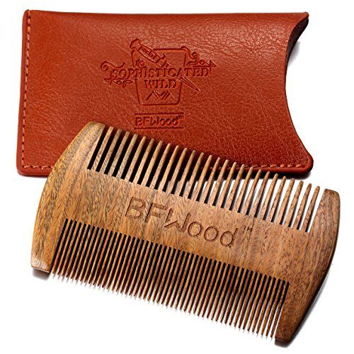 Pettine da barba in legno di faggio Accessori Accessori per capelli Pettini decorativi Per uomini barbuti che vogliono domare i capelli 