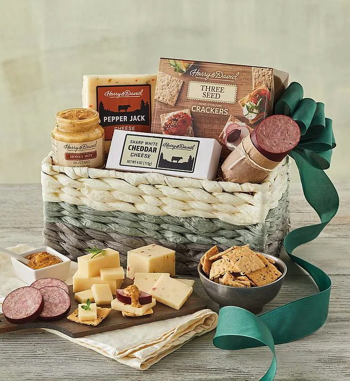 holiday meat cheese gift basket