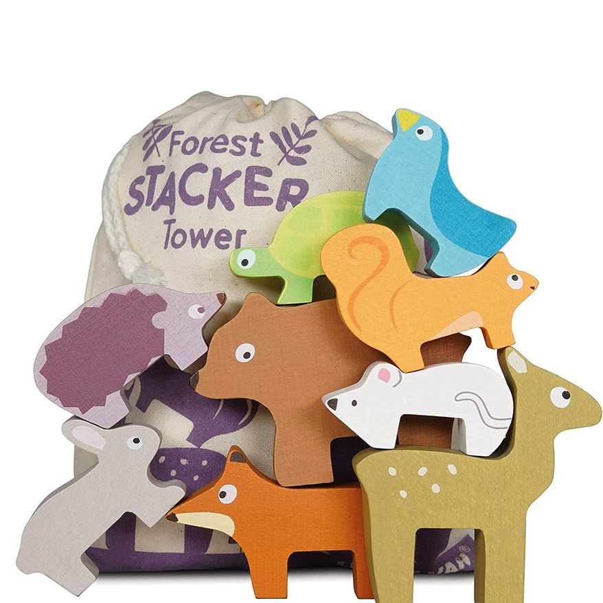 Wooden Petilou Forest Stacker Puzzle