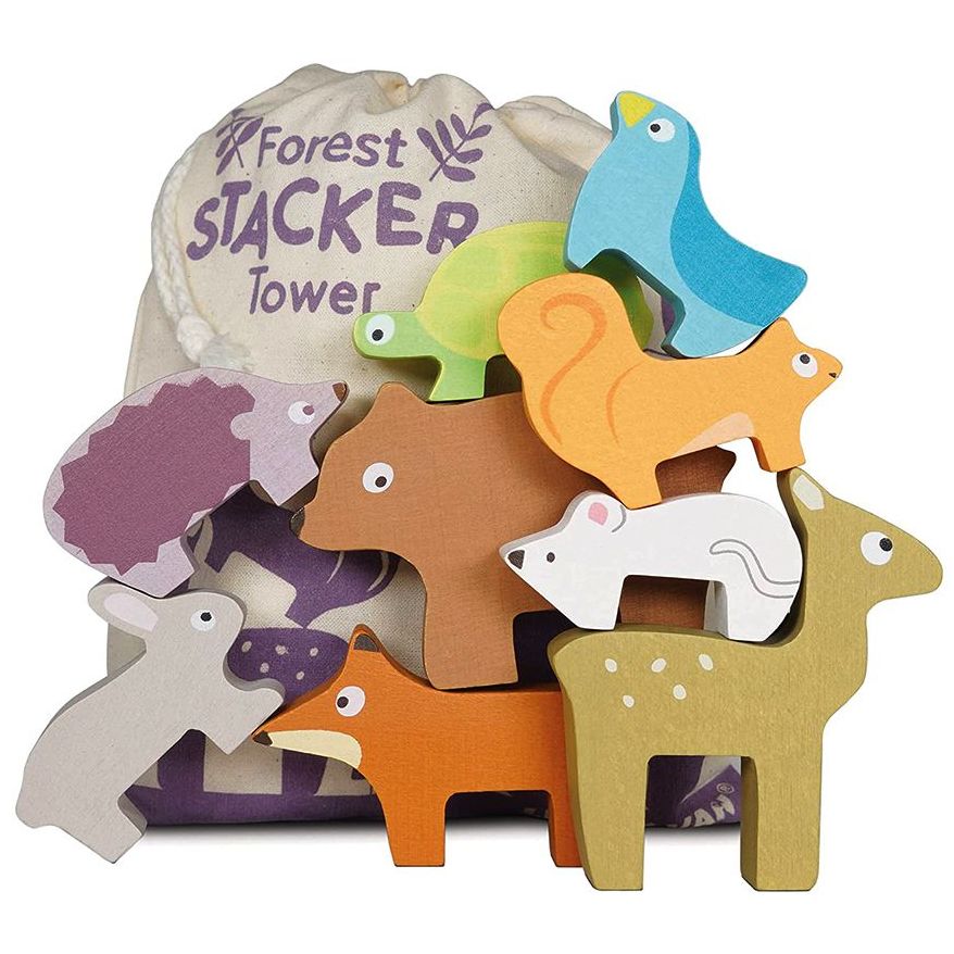 Wooden Petilou Forest Stacker Puzzle