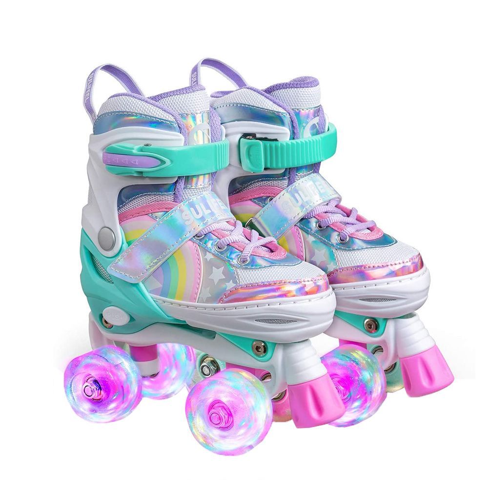 Rainbow Unicorn Adjustable Roller Skates