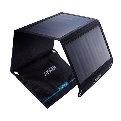 21W 2-Port USB Portable Solar Charger with Foldable Panel