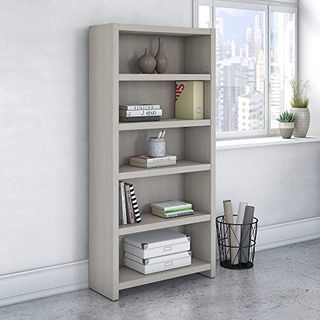 Echo 5 Shelf Bookcase, Gray Sand