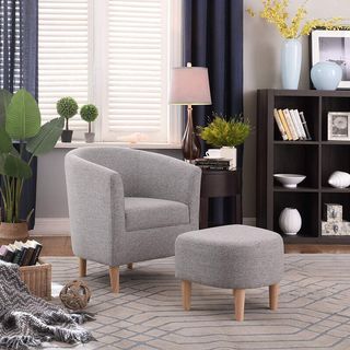 27'' Wide Armchair and Ottoman