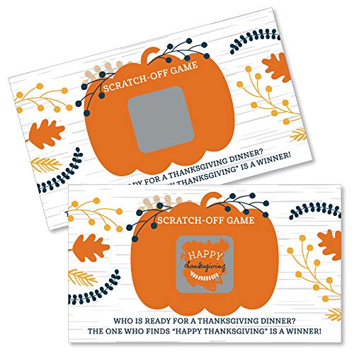 Thanksgiving Scratch Off Cards