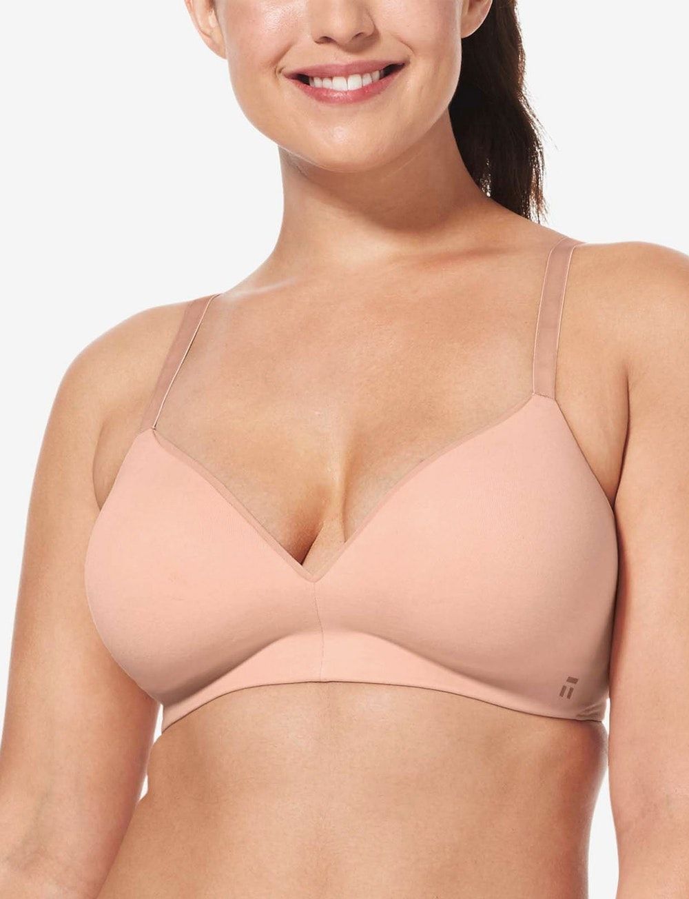 Smooth Sides NUDE MSRP $46 NEW SEALED Bra FRONT-CLOSE Underwire X-WIDE-STRAPS 