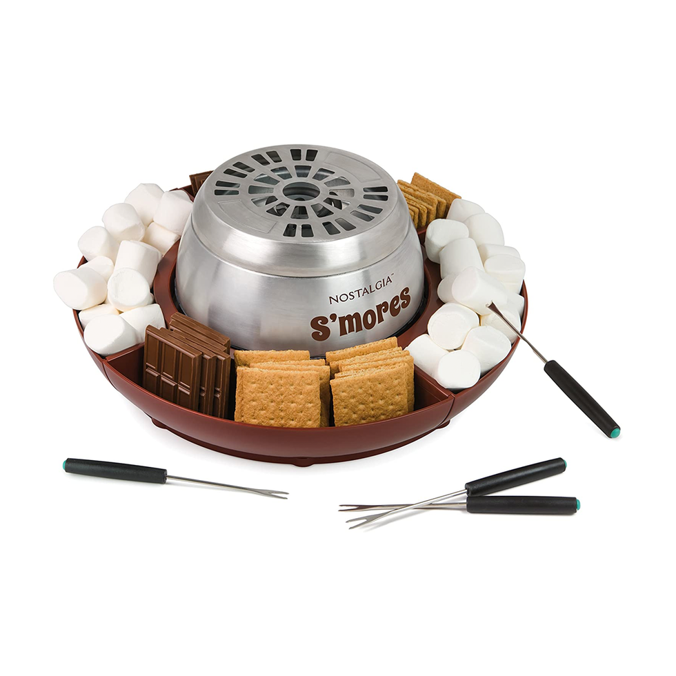 Nostalgia Indoor Electric Stainless Steel S'mores Maker