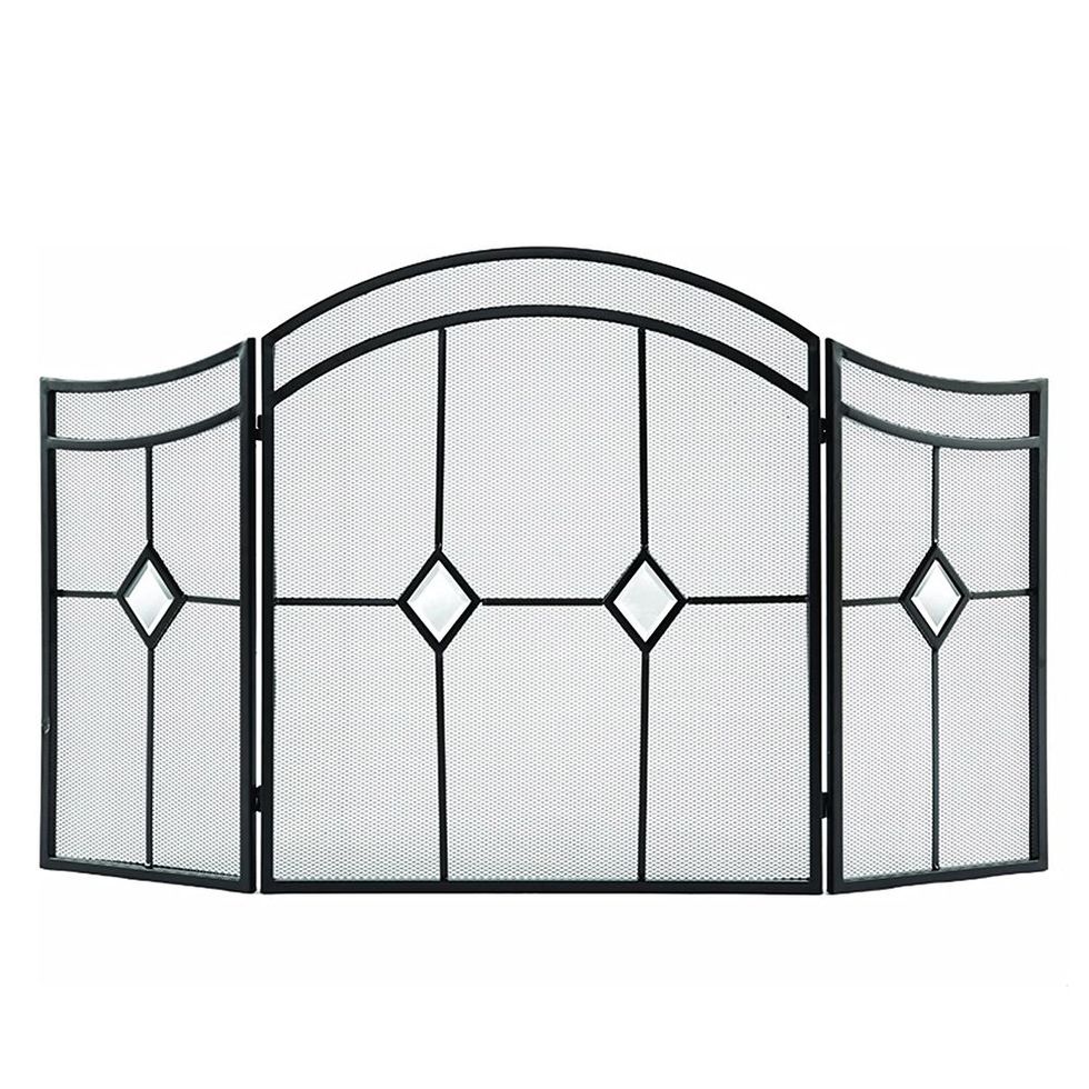 Arched Diamond Fireplace Screen