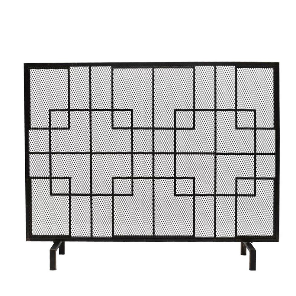 Sonia One-Panel Iron Fireplace Screen