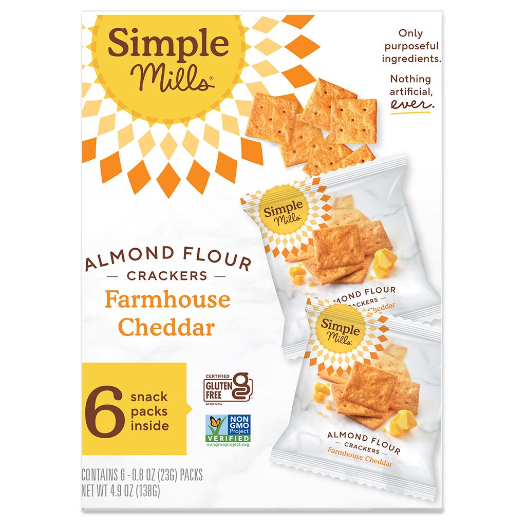 Farmhouse Cheddar Almond Flour Cracker Snack Pack