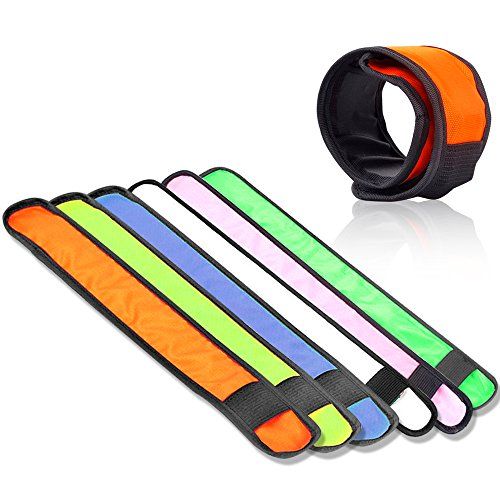 LED Light Up Band Slap Bracelets (6-Pack)
