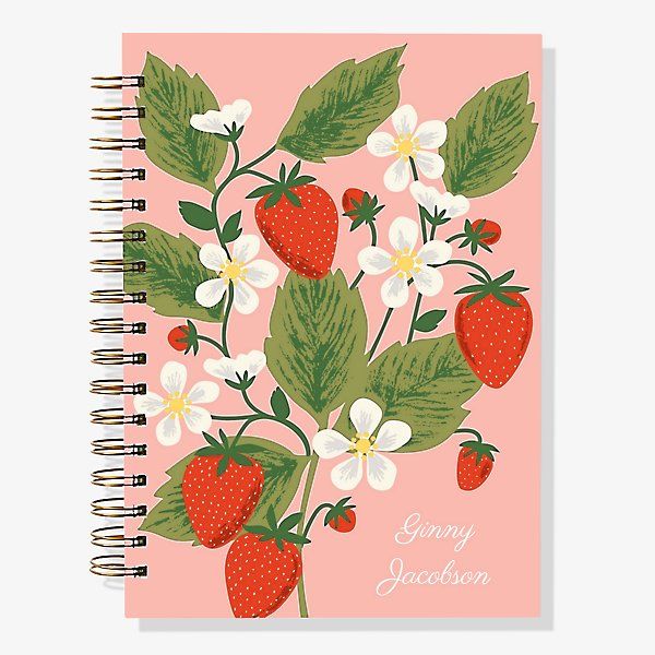 17-Month Strawberry Custom Planner