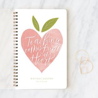 'Teaching Comes From the Heart' Personalized Notebook