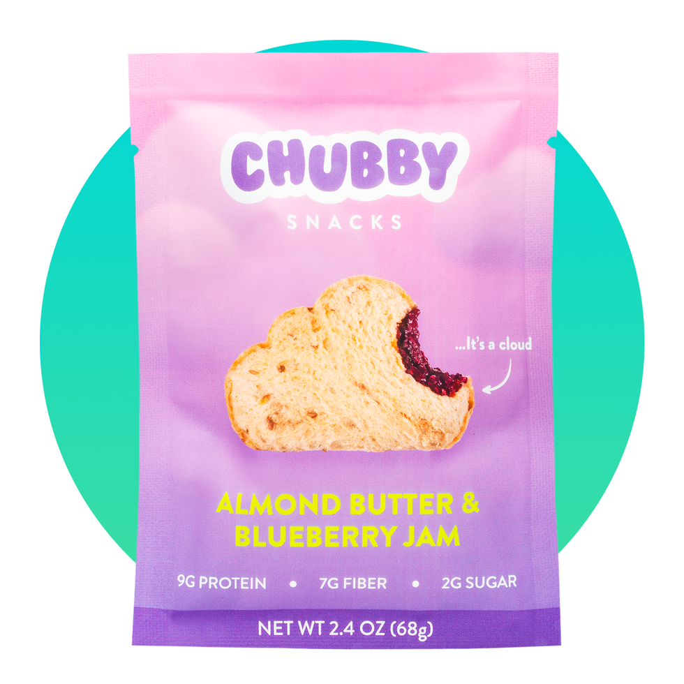 Best Upgraded Throwback: Chubby Snacks, Almond Butter & Blueberry Jam
