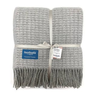 House Beautiful Wool Waffle Throw