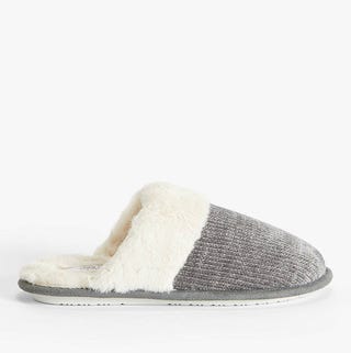 John Lewis Faux Fur Chenille Mule Slippers John Lewis Faux Fur Chenille Mule Slippers