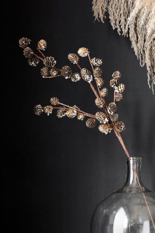 Faux Pinecone Branch Stem