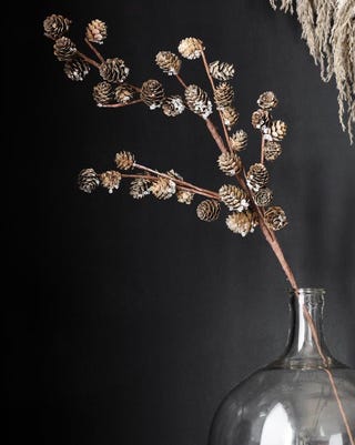 Faux Pinecone Branch Stem Faux Pinecone Branch Stem