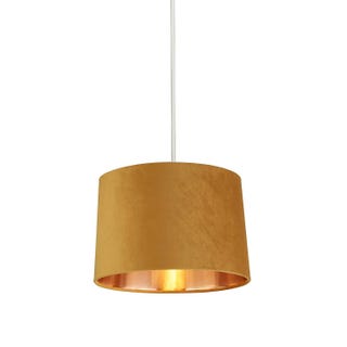 House Beautiful Samet Velvet Drum Shade House Beautiful Samet Velvet Drum Shade