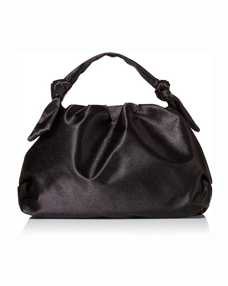 Satin Knotted Handle Bag