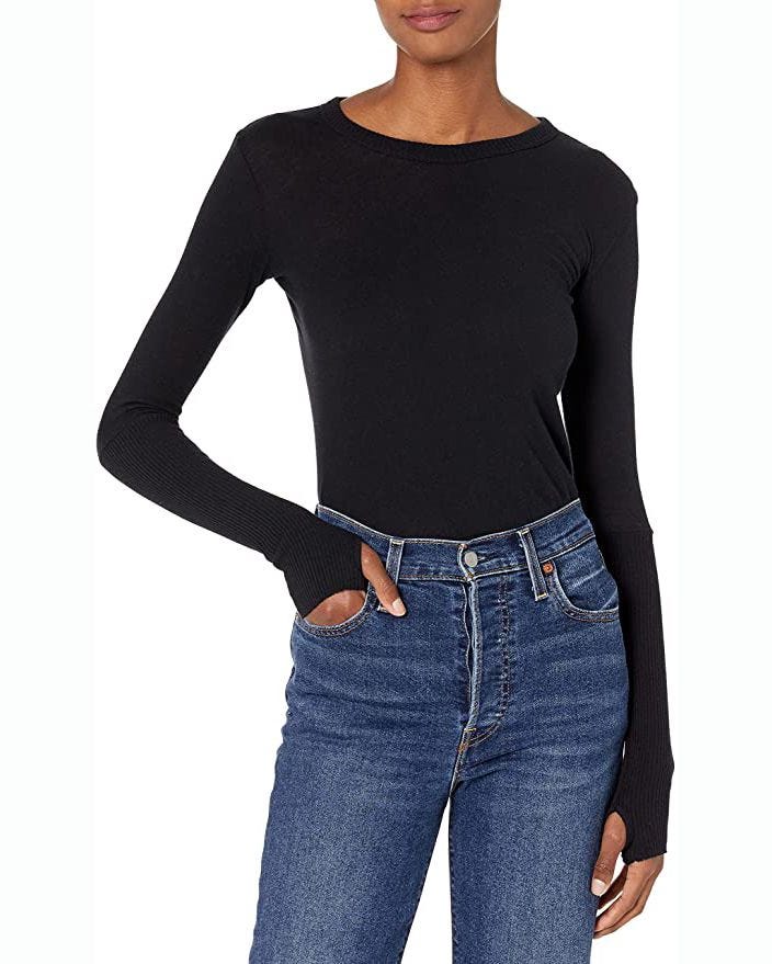 Cashmere Crew with Thumbhole