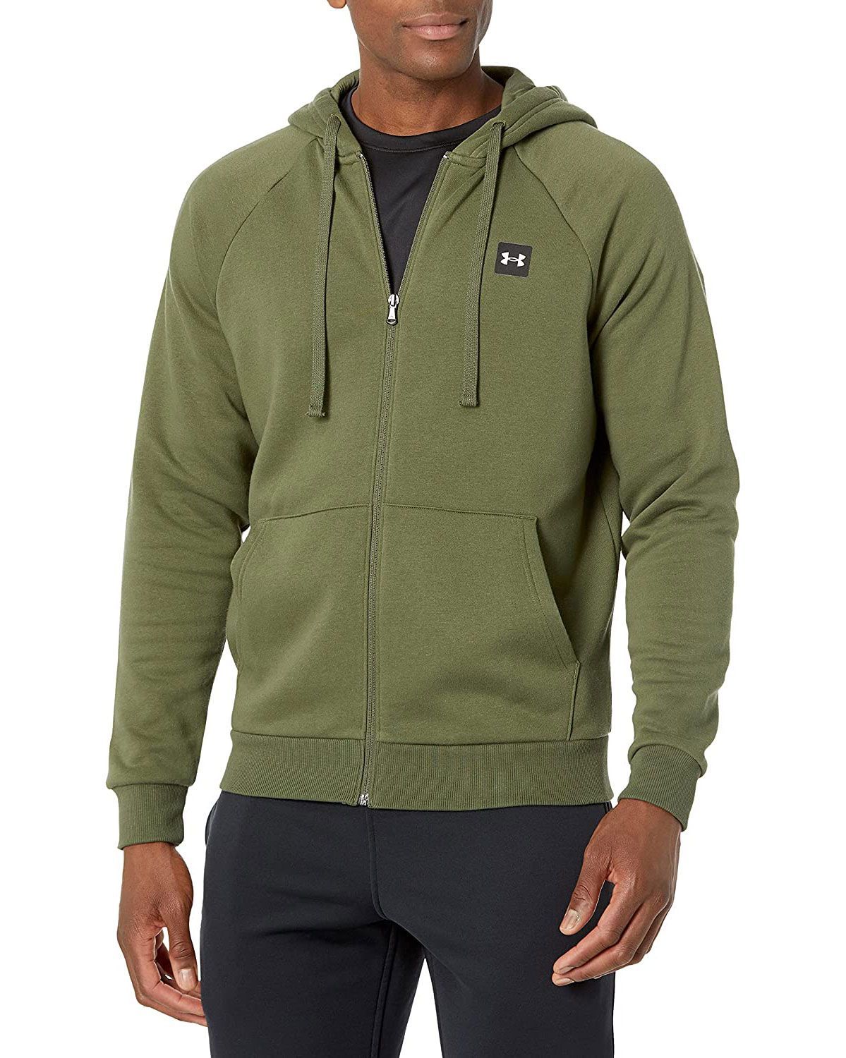 ONLEE Men's Soft Full-Zip Cotton Hooded Sweatshirt Fleece Zipper Hoodie Jacket for Men 
