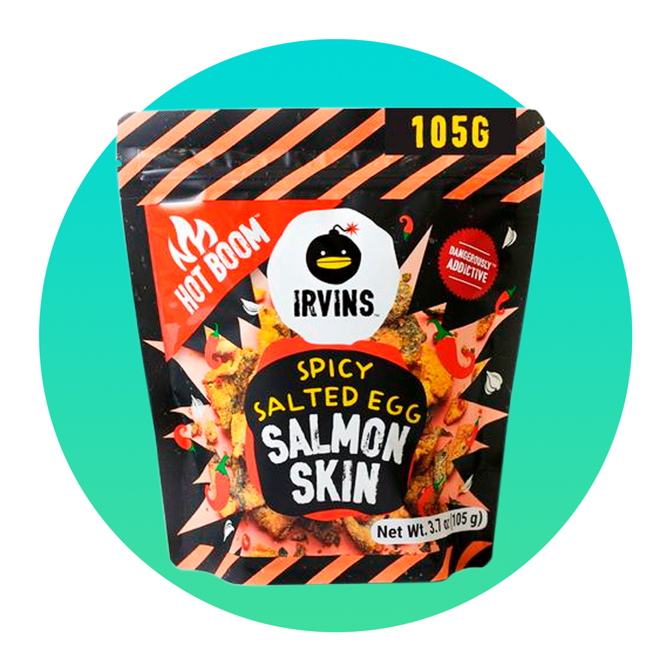 Best Spicy Snack: Irvins Spicy Salted Egg Salmon Skin